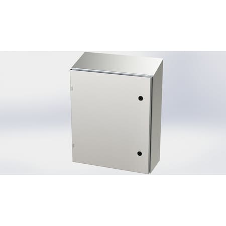 Saginaw Control & Engineering 1/4 Turn Latch Electrical Enclosures, 24 in H, 8 in D, 20 in W, NEMA 3R, 4, 4X, 12, 13 SCE-24EL2008SSST
